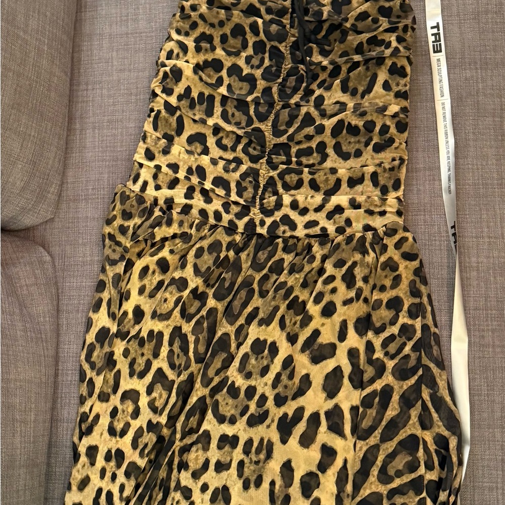 TA3 Sweetie Mermaid Dress Brand XS new with tags leopard - Picture 9 of 9